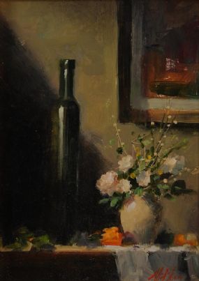 Mat Grogan (20th/21st Century), Still Life Vase of Flowers at Morgan O'Driscoll Art Auctions