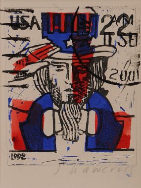 Neil Shawcross RUA (b.1940), Uncle Sam at Morgan O'Driscoll Art Auctions