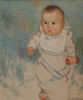 Mary Swanzy HRHA (1882-1978), Slovak Baby Boy 1919 at Morgan O'Driscoll Art Auctions