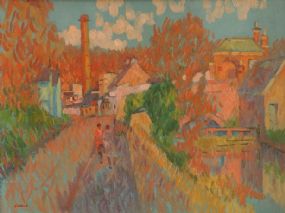 Desmond Carrick RHA (b.1928), Spanish Village at Morgan O'Driscoll Art Auctions