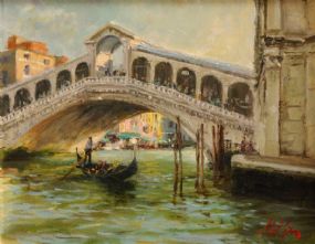 Mat Grogan (20th/21st Century), Gondola in Venice at Morgan O'Driscoll Art Auctions