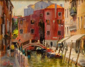 Mat Grogan (20th/21st Century), Canal in Venice at Morgan O'Driscoll Art Auctions