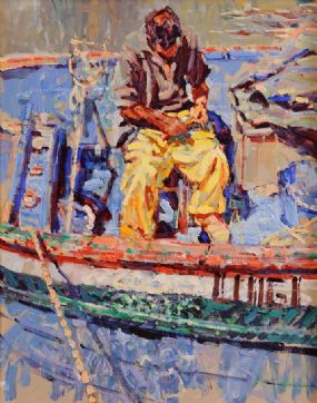 Arthur K. Maderson (b.1942), Luigi From Lerici (Ligurian Coast, Italy) at Morgan O'Driscoll Art Auctions