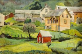Bea Orpen HRHA (1913-1980), Hillside Farm at Morgan O'Driscoll Art Auctions