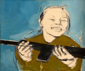 Cherith McKinstry (b.1928), Girl with a Gun at Morgan O'Driscoll Art Auctions
