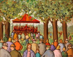 The Bandstand, St. Stephen's Green at Morgan O'Driscoll Art Auctions