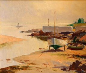 Maurice Canning Wilks ARHA RUA (1911-1984), Ebb Tide, Cushendum Co. Antrim at Morgan O'Driscoll Art Auctions