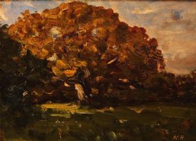 Nathaniel Hone RHA (1831-1917), Tree in a Landscape at Morgan O'Driscoll Art Auctions