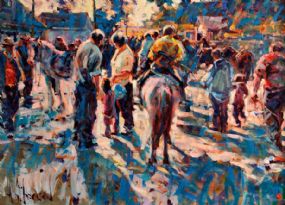 Arthur K. Maderson (b.1942), Simply Pointing at Tallow Horse Fair at Morgan O'Driscoll Art Auctions