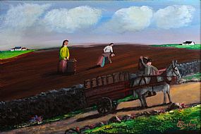 Jimmy Bingham (1925-2009), The Potato Pickers at Morgan O'Driscoll Art Auctions