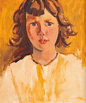 John Skelton Snr (1923-2009), Aran Island Girl at Morgan O'Driscoll Art Auctions