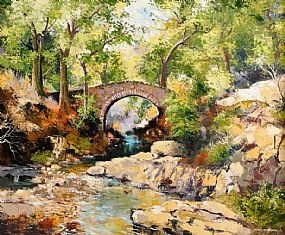 Denis Orme Shaw (20th/21st Century), Foley's Bridge, Tollymore Forest Park at Morgan O'Driscoll Art Auctions