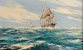 George Gillespie RUA (1924-1996), Full Sail at Morgan O'Driscoll Art Auctions