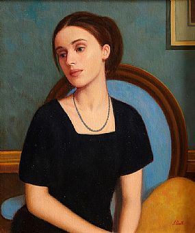 James Cahill (20th/21st Century), Girl in Blue at Morgan O'Driscoll Art Auctions