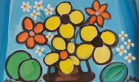 Markey Robinson (1918-1999), Still Life, Flowers and Fruit at Morgan O'Driscoll Art Auctions