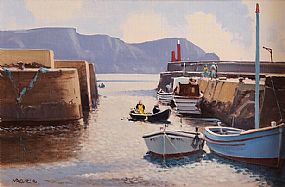 Purteen Harbour, Achill Island, Co. Mayo at Morgan O'Driscoll Art Auctions