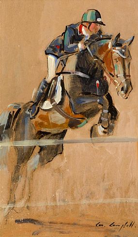 Cornelius Campbell (20th/21st Century), The Show Jumper at Morgan O'Driscoll Art Auctions