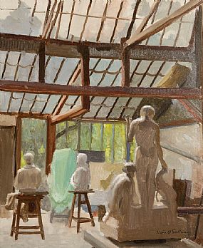 Sean O'Sullivan RHA (1906-1964), Paul Landowski's Studio, Paris at Morgan O'Driscoll Art Auctions