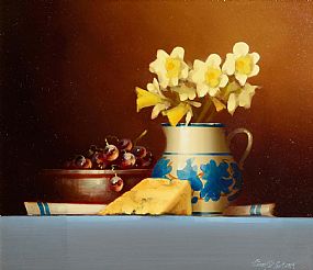 David Ffrench Le Roy (b.1971), Still Life with Spring Flowers at Morgan O'Driscoll Art Auctions