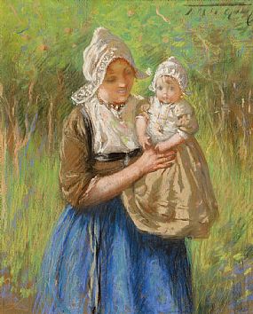 Jessie McGeehan, The Young Mother, Volendam at Morgan O'Driscoll Art Auctions