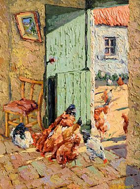 James S. Brohan, Chicken Pickings at Morgan O'Driscoll Art Auctions