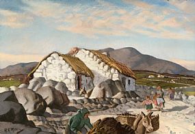 Harry Epworth Allen, Connemara Cottages at Morgan O'Driscoll Art Auctions