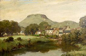 Charles J. McAuley, Cushendall Village and Lurigadean at Morgan O'Driscoll Art Auctions