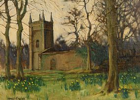 James English, Churchyard, Spring (1983) at Morgan O'Driscoll Art Auctions