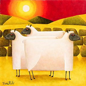 Graham Knuttel (1954-2023), Ewe's in the Sunset at Morgan O'Driscoll Art Auctions