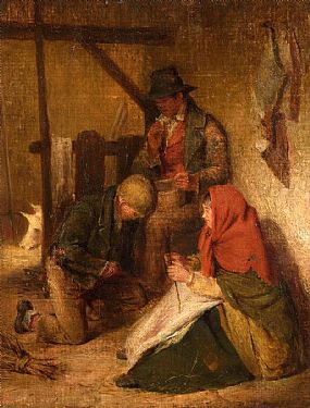 Erskine Nicol, Mending Boots at Morgan O'Driscoll Art Auctions