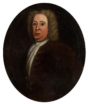 18th Century English School, A Portrait of a Gentleman(possibly of the Cradock family, wearing a wig and a white stock) at Morgan O'Driscoll Art Auctions