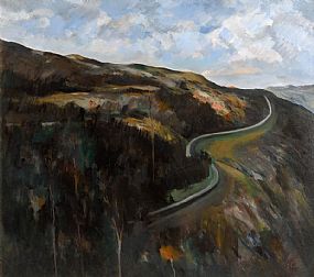 Peter Collis, The Road Above Lough Tay, Roundwood, Co. Wicklow at Morgan O'Driscoll Art Auctions