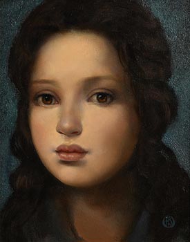 Ken Hamilton, Portrait of a Young Lady at Morgan O'Driscoll Art Auctions