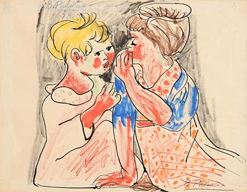Benjamin Palencia, Las Ninas (1950) at Morgan O'Driscoll Art Auctions