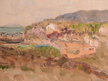 Ita Quilligan, Coastal Landscape at Morgan O'Driscoll Art Auctions