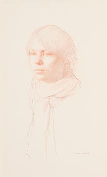Study of a Young Lady at Morgan O'Driscoll Art Auctions