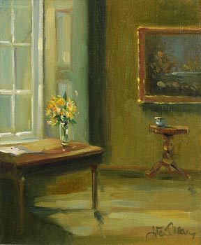 Liam Treacy, Interior with Daffodils (1985) at Morgan O'Driscoll Art Auctions