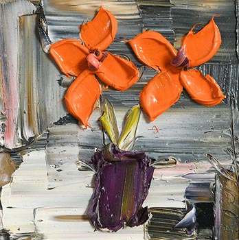Purple Vase of Flowers at Morgan O'Driscoll Art Auctions
