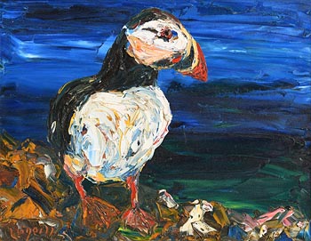 Liam O'Neill, The Puffin at Morgan O'Driscoll Art Auctions