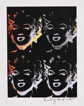 Andy Warhol, Four Multi-Coloured Marilyns (1982) at Morgan O'Driscoll Art Auctions