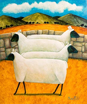 Graham Knuttel (1954-2023), Mountainside Sheep at Morgan O'Driscoll Art Auctions