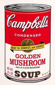 Andy Warhol, Golden Mushroom, from Campbell's Soup II, 1969 (F. & S. II.62) at Morgan O'Driscoll Art Auctions