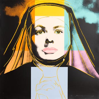 Andy Warhol, The Nun, from Ingrid Bergman, 1983 (F. & S. II.314) at Morgan O'Driscoll Art Auctions