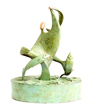 Sandra Bell, Salmon Leap (2002) at Morgan O'Driscoll Art Auctions