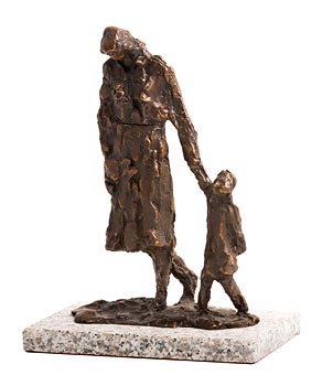 Melanie Le Brocquy, Mother and Child Walking (1998) at Morgan O'Driscoll Art Auctions