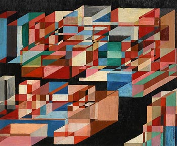 Harry Aaron Kernoff, Cubes at Morgan O'Driscoll Art Auctions