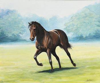 June Brilly, Early Morning Gallop at Morgan O'Driscoll Art Auctions