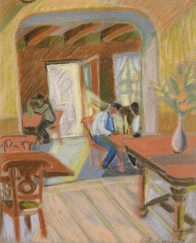 Ebba Von Essen (Hamilton), Cafe Interior (1949) at Morgan O'Driscoll Art Auctions