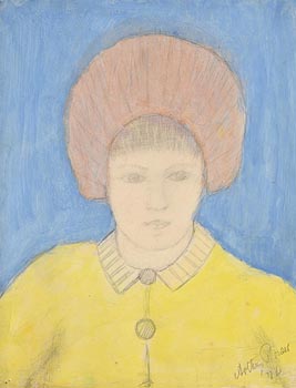 Arthur Power, Girl in the Yellow Dress (1974) at Morgan O'Driscoll Art Auctions