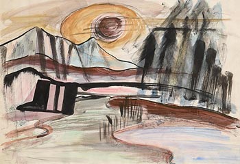 Norah McGuinness, Sunset at Morgan O'Driscoll Art Auctions